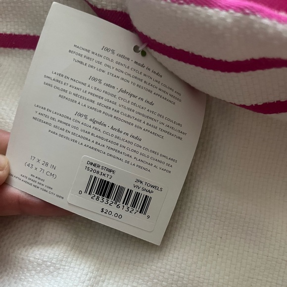 Kate spade kitchen place mats and towels new - Picture 3 of 3